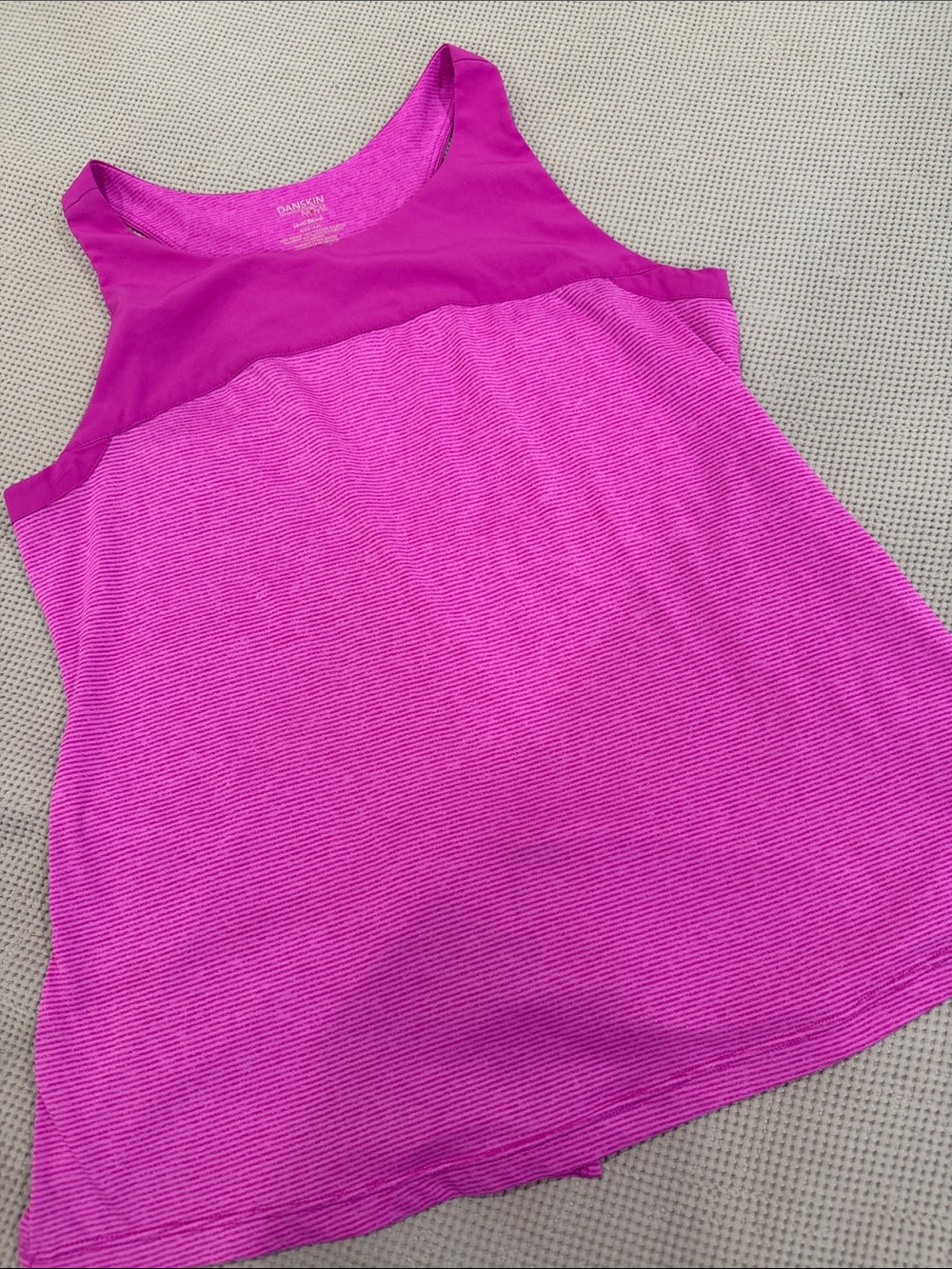 Danskin Two-Tone Magenta/Pink Athletic Tank